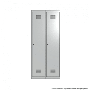 White 1 Door Locker 1800H x 375W x 450D Bank of 2