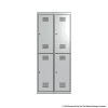 White 2 Door Locker 1800H x 375W x 450D Bank of 2