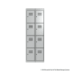 White 4 Door Locker 1800H x 300W x 450D Bank of 2