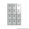 White 4 Door Locker 1800H x 375W x 450D Bank of 3