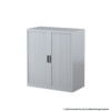 Tambour Door Cabinet 1020H x 900W x 500D Grey