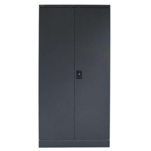 CB2656BK - Utility Cabinet 1950h x 915w x 457d 2 Shelf Black - Doors Closed