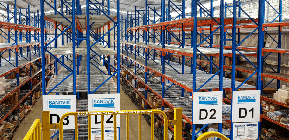P.T. Sandvik SMC Warehouse Racks Mesh Decking