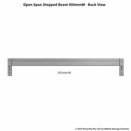 Open Span 900W Stepped Beam - Back View