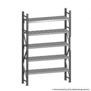 2500H 1500W 450D Steel Shelf Panels Initial