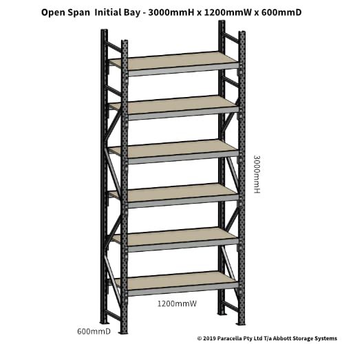 Open Span OS42910 3000H 1200W 450D Particle Board Initial