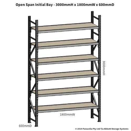 Open Span OS42930 3000H 1800W 600D Particle Board Initial