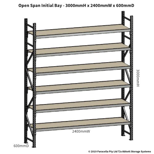 Open Span OS42950 3000H 2400W 600D Particle Board Initial