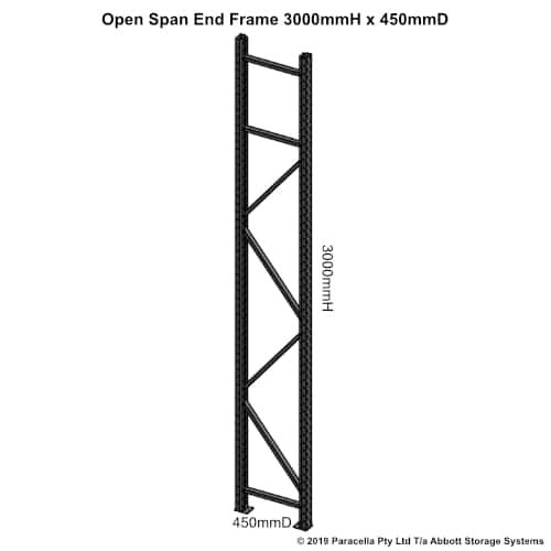 3000H x 450D Long Span End Frame