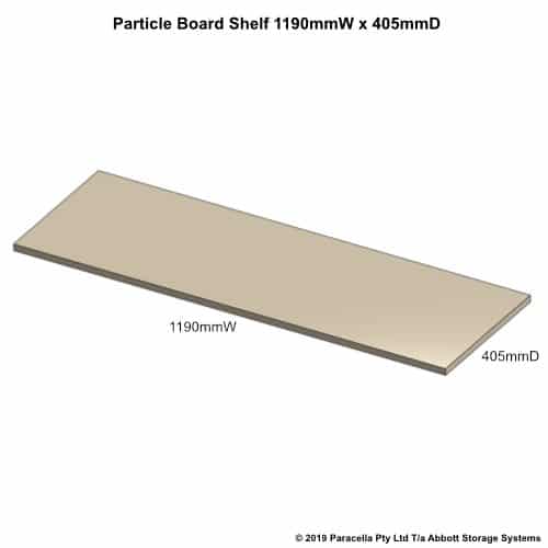1190W x 405D Particle Board Shelf