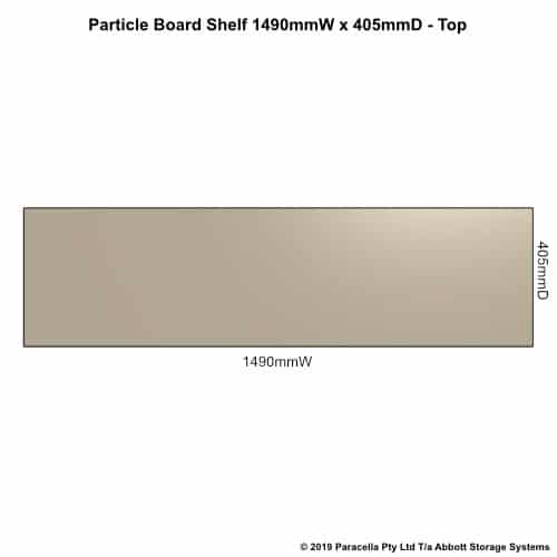 Particle Board Shelf 405D x 1490W - Top