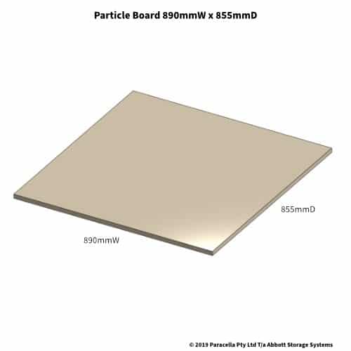 890W x 855D Particle Board Shelf