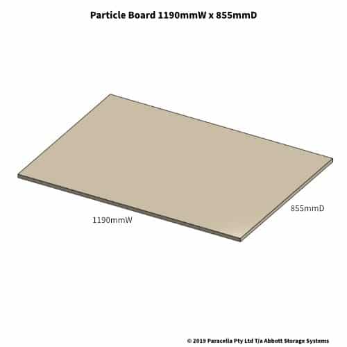 1190W x 855D Particle Board Shelf