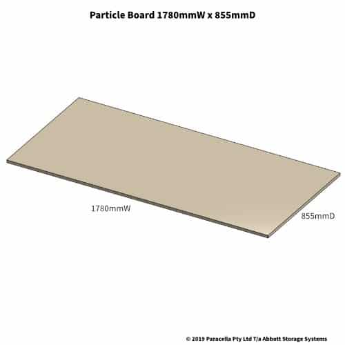 1790W x 855D Particle Board Shelf