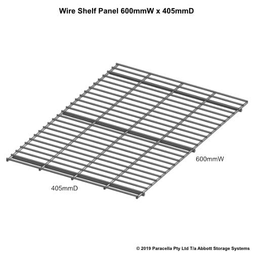 Wire Shelf Panel 450D x 600W