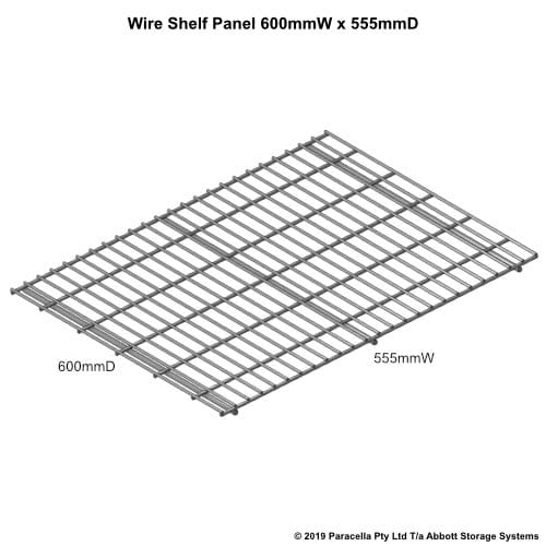 Wire Shelf Panel 600D x 600W