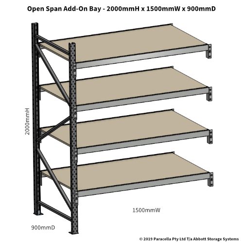 Open Span OS42981 2000Hx1500Wx900D Add-On Bay