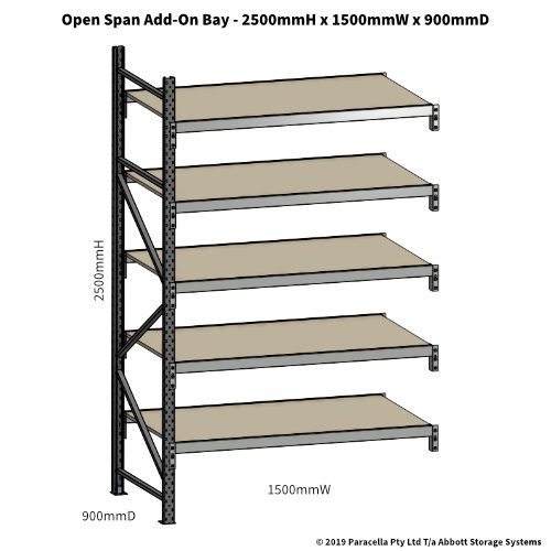 Open Span OS42041 2500Hx1500Wx900D Add-On Bay