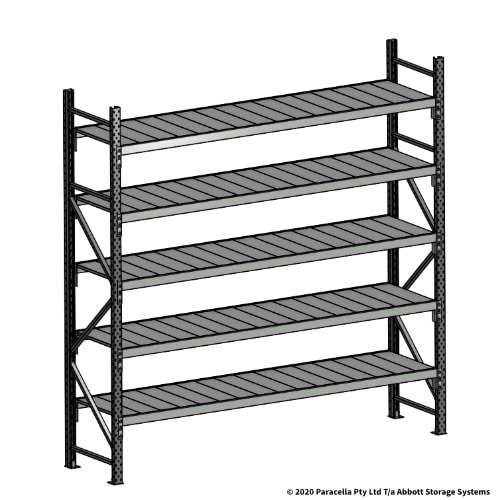 2500H 2400W 600D Steel Shelf Panels Initial