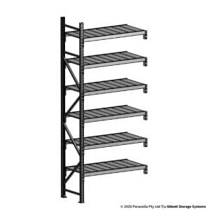 3000H 1200W 600D Steel Shelf Panels Add-On
