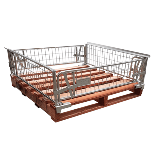 PS73200 Clamp on Cage 300H with Hardwood Pallet