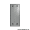 Grey 1 Door Locker 1800H x 375W x 450D Bank of 2