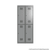 Grey 2 Door Locker 1800H x 375W x 450D Bank of 2