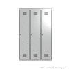 White 1 Door Locker 1800H x 375W x 450D Bank of 3
