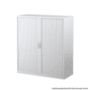 Tambour Door Cabinet 1340H x 1200W x 460D White