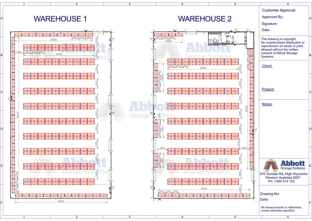 Warehouse Racking Layout Design