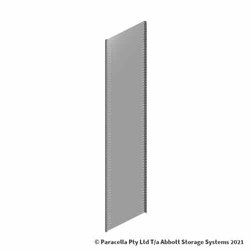 RU33040 - Rolled Upright End Panel 1875H x 450D - Grey PC
