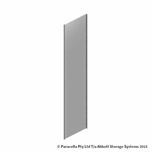 RU33130 - Rolled Upright End Panel 2175H x 500D - Grey PC