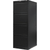 Black Filing Cabinet 1320H x 470W x 620D
