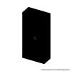 Black Storage Cabinet 1830H x 915W x 457D