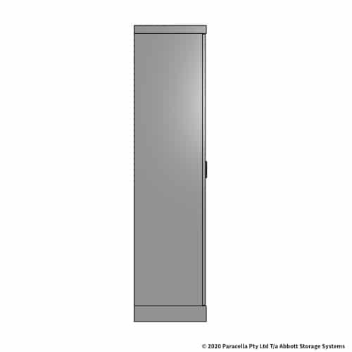 CB2606GY - Storage Cabinet 1830H x 915W x 457D 4 Shelf Grey - Side View